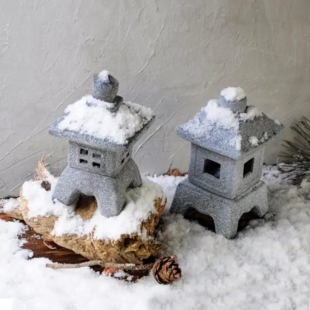 Pagoda Garden Lantern Sculpture | Candle Holder Patio Decor