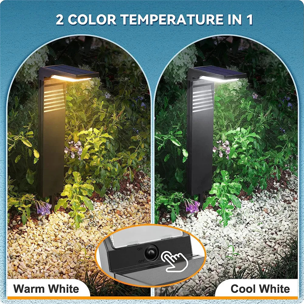 Solar Bollard Garden Light | IP65 Waterproof Pathway Lamp