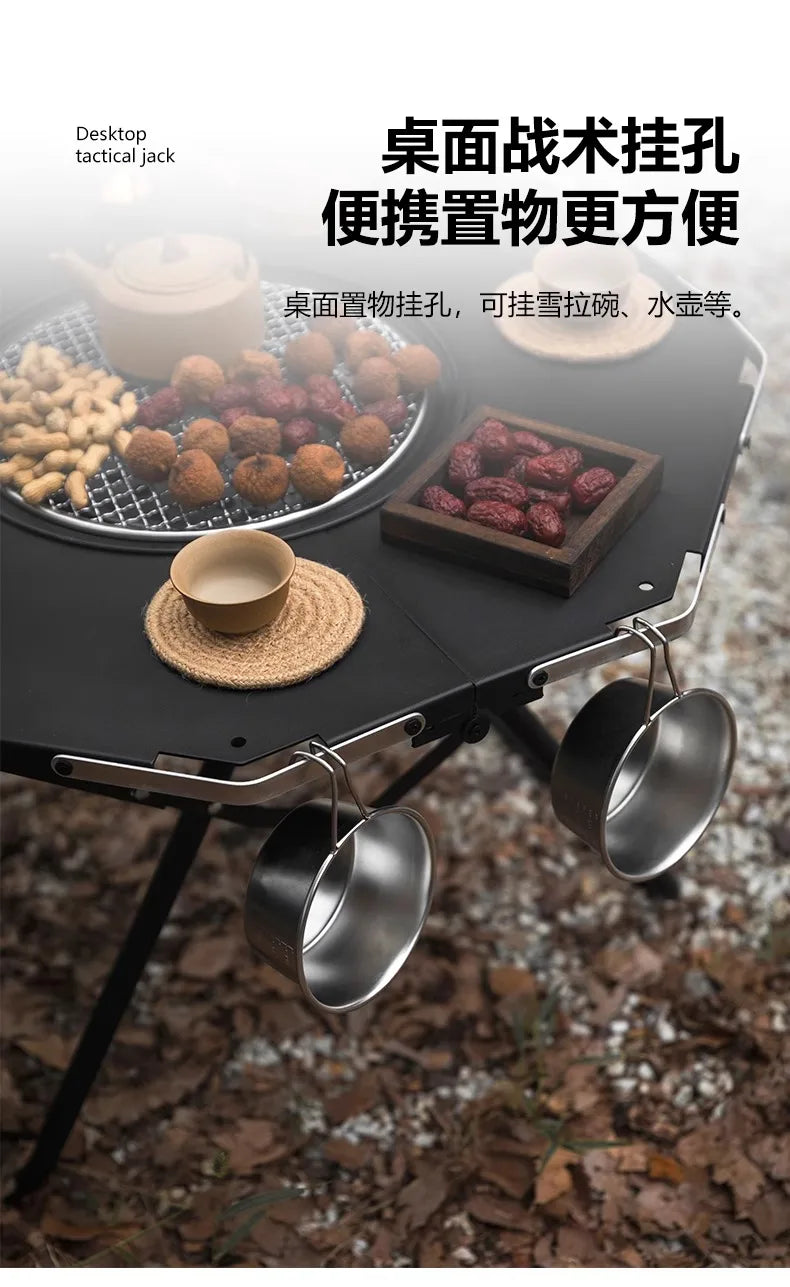 Ground Lounge Outdoor Table Designer Black Dining Camping Outdoor Table Garden Patio Set Di Mobili Da Giardino Outside Furniture