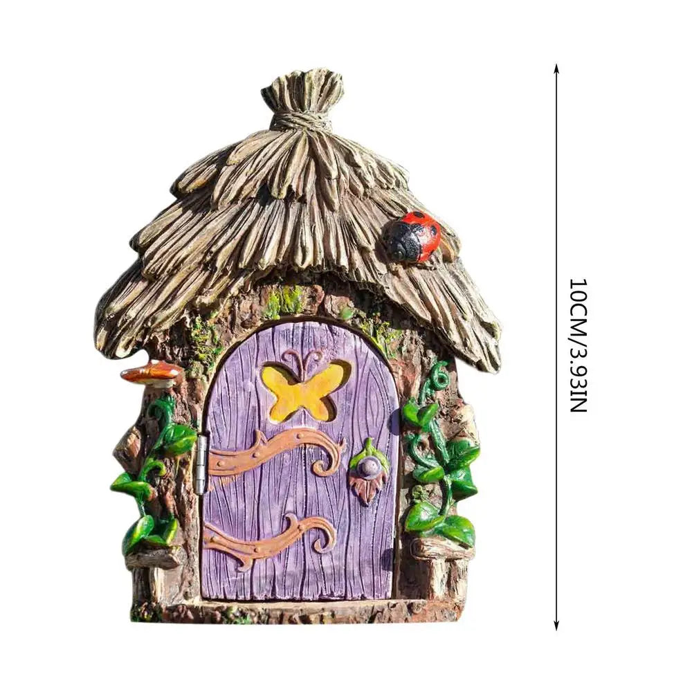 Tree Faces Decor Outdoor Mini Wood Fairy Yard House Home Decor Tabletop Ornaments For Bedroom Kids Room Living Room Child Room