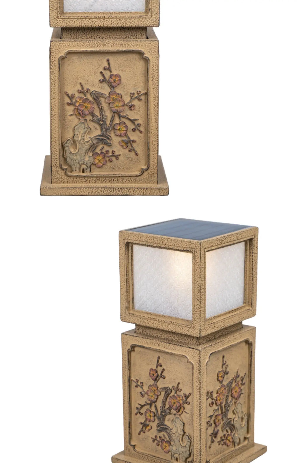 Chinese-Style Solar Garden Landscape Set | Villa Courtyard Decor