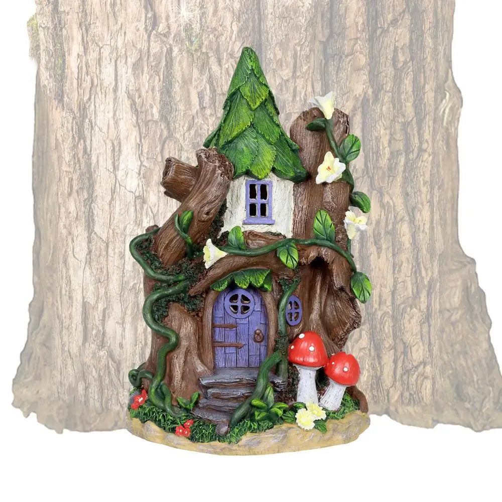 Tree Faces Decor Outdoor Mini Wood Fairy Yard House Home Decor Tabletop Ornaments For Bedroom Kids Room Living Room Child Room