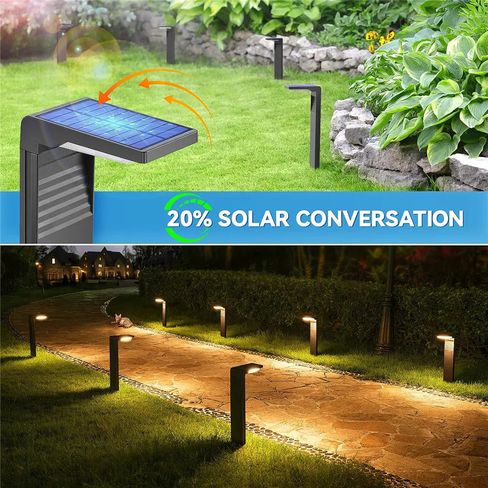 Solar Bollard Garden Light | IP65 Waterproof Pathway Lamp