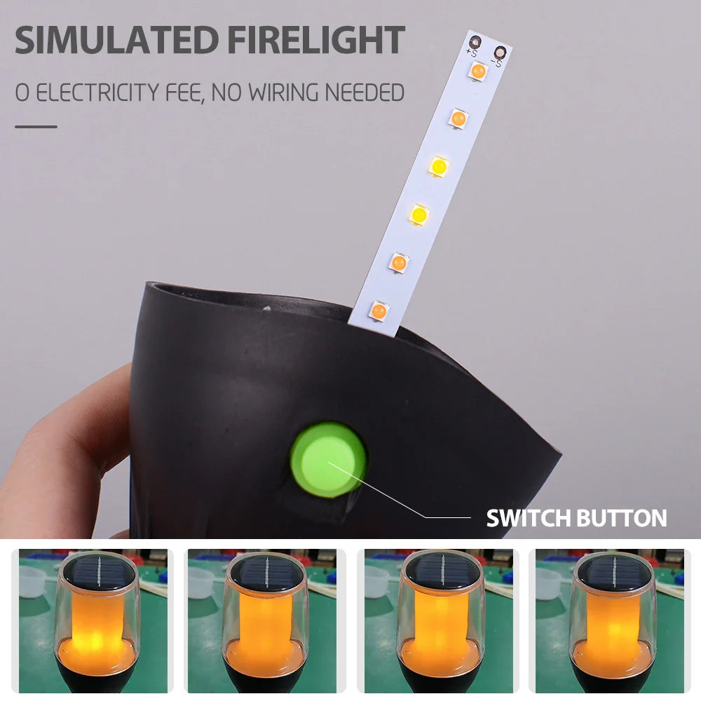 Solar LED Landscape Path Lamp | Waterproof Yard & Patio Light
