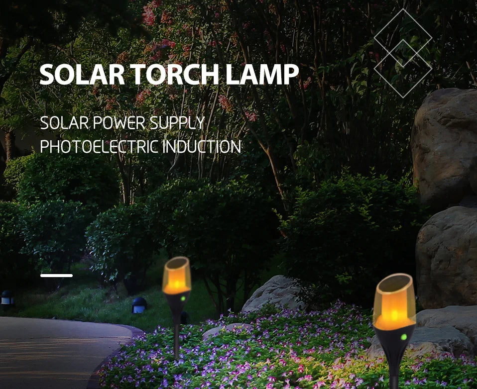 Solar LED Landscape Path Lamp | Waterproof Yard & Patio Light