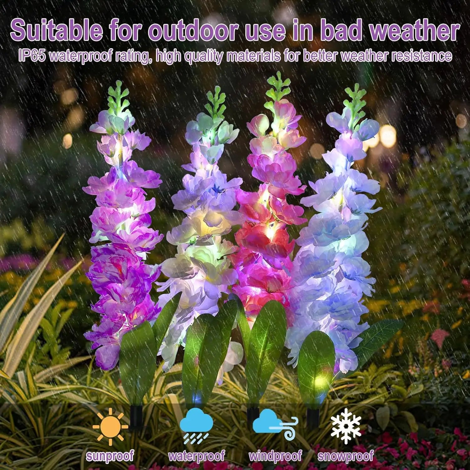 Solar Flower Garden Light | Waterproof Patio & Yard Decor