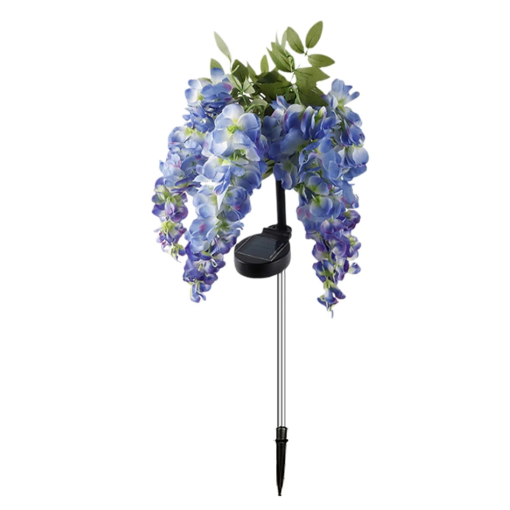 Solar Wisteria Flower Light | Patio & Landscape Decor