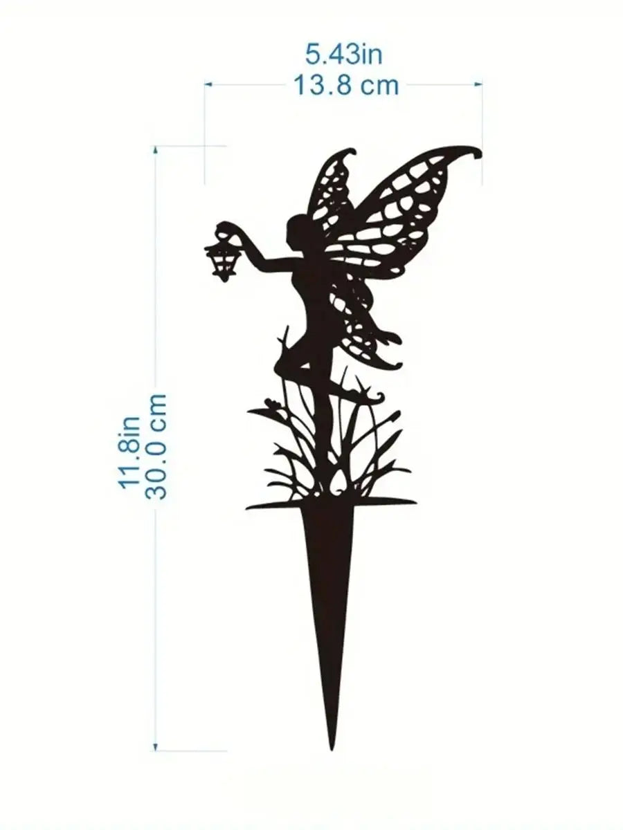 Garden Fairy Metal Sculpture | Patio & Lawn Decor