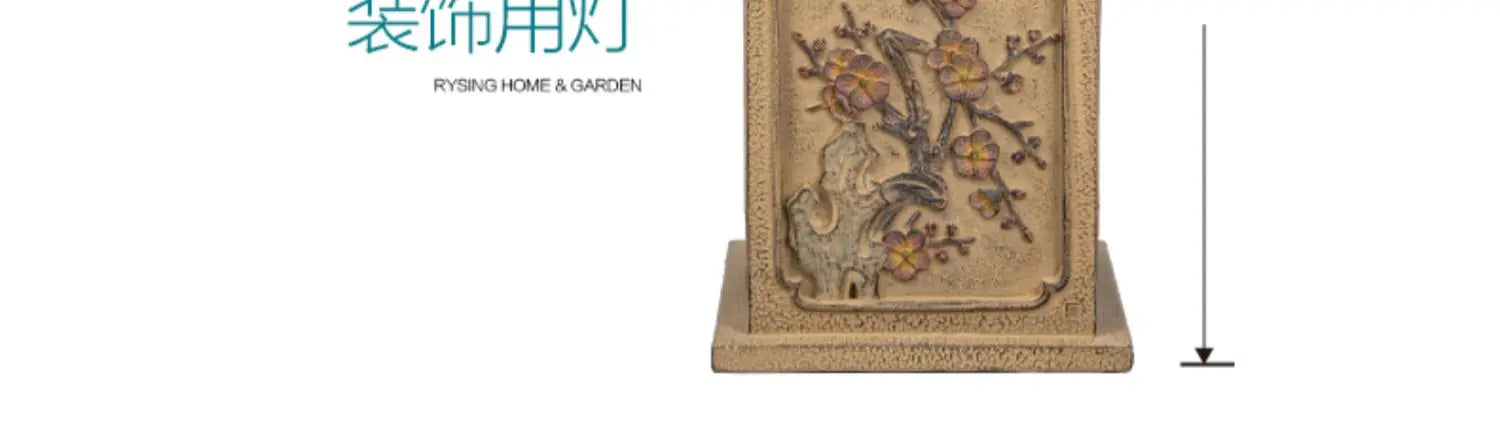 Chinese-Style Solar Garden Landscape Set | Villa Courtyard Decor