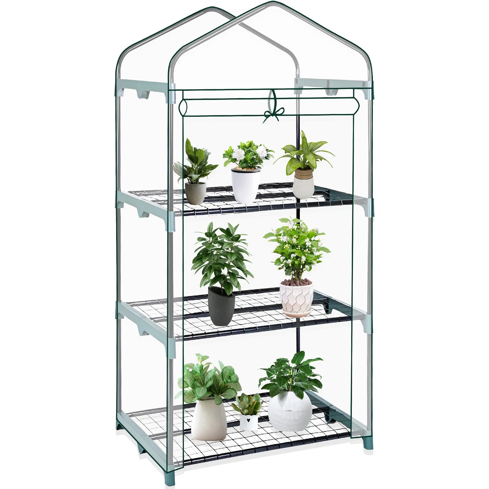 4-Tier Walk-In Garden Greenhouse | Waterproof Frost Cover