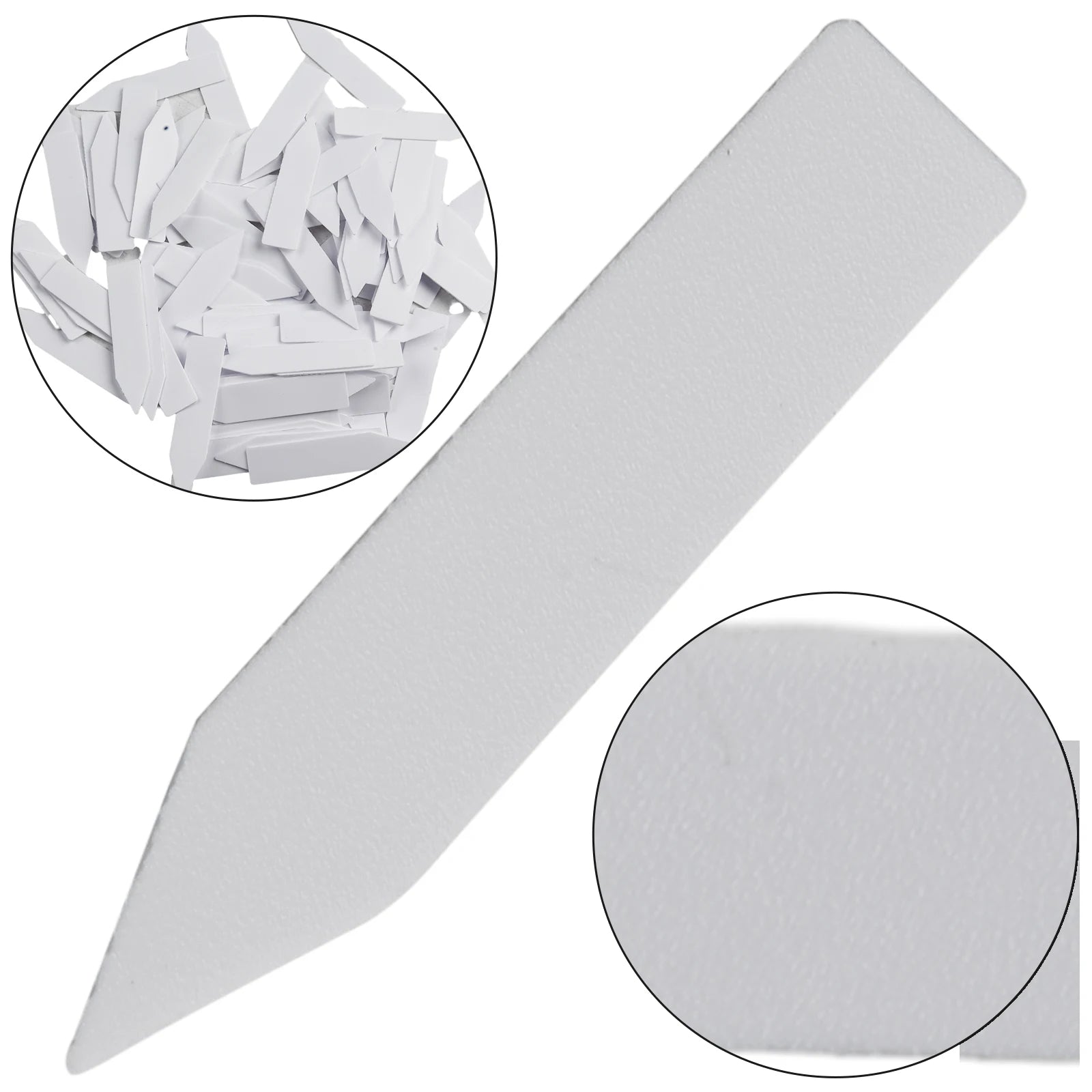 100pcs Garden Plant Labels Plant Accessories Flower Pots Plastic Plant Tags Nursery Markers Label Tray Mark DIY Tool