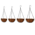 Garden Products  Black Metal Coconut Hanging Basket