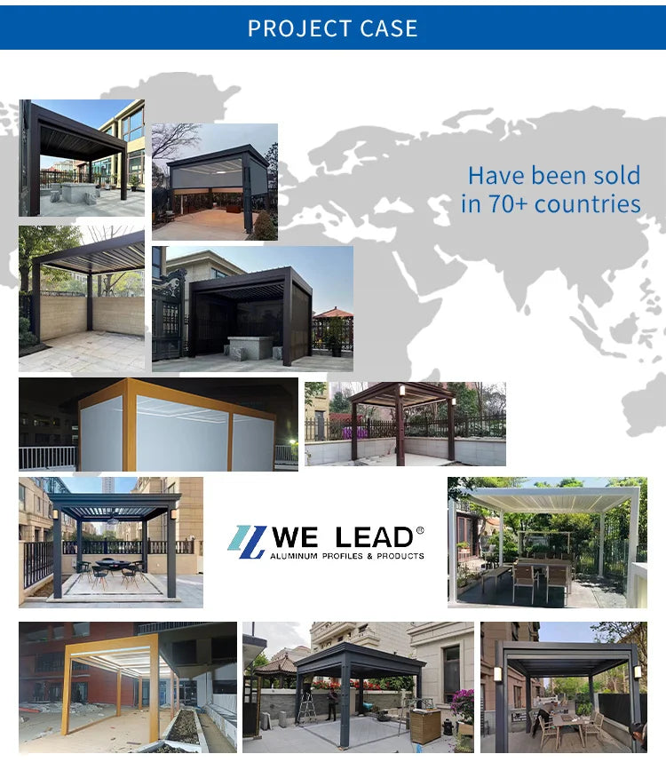 Motorized Aluminium Louvered Pergola | Modern Bioclimatic Gazebo