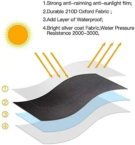 Vertical Patio Heater Cover | Waterproof & Dustproof Protector