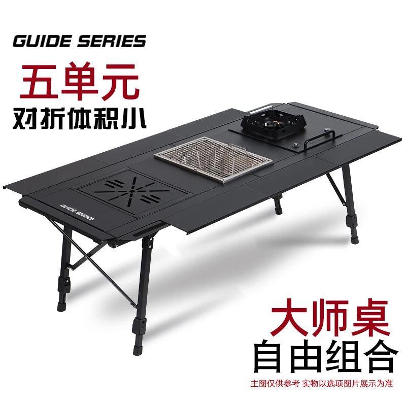 Modern Outdoor Fire Pit Dining Table | Patio & Backyard Bistro