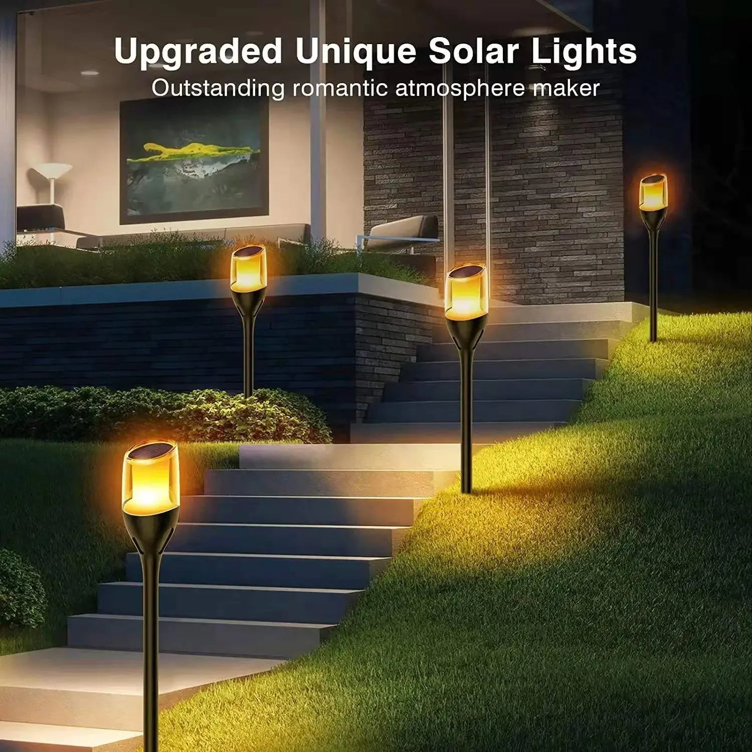 Solar LED Landscape Path Lamp | Waterproof Yard & Patio Light