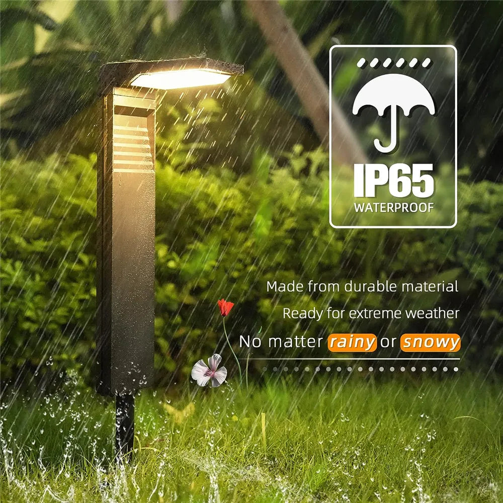 Solar Bollard Garden Light | IP65 Waterproof Pathway Lamp