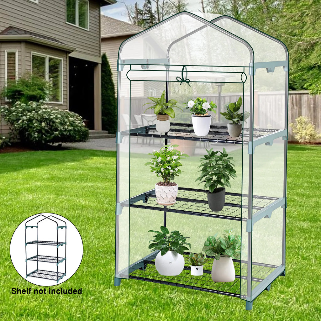 4-Tier Walk-In Garden Greenhouse | Waterproof Frost Cover