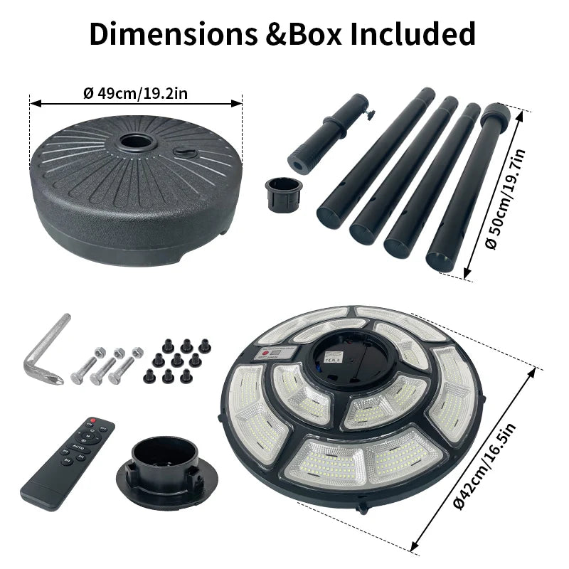 Movable Solar Garden Light | Energy-Saving Outdoor Lamp