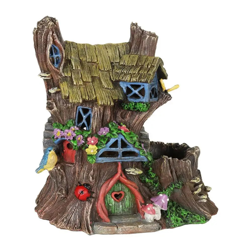 Tree Faces Decor Outdoor Mini Wood Fairy Yard House Home Decor Tabletop Ornaments For Bedroom Kids Room Living Room Child Room
