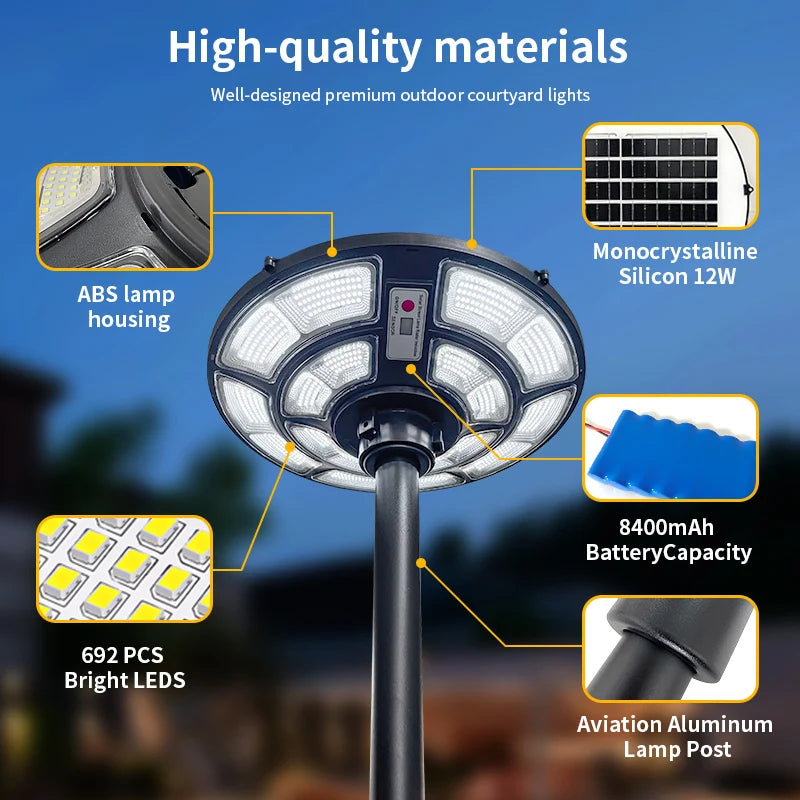 Movable Solar Garden Light | Energy-Saving Outdoor Lamp