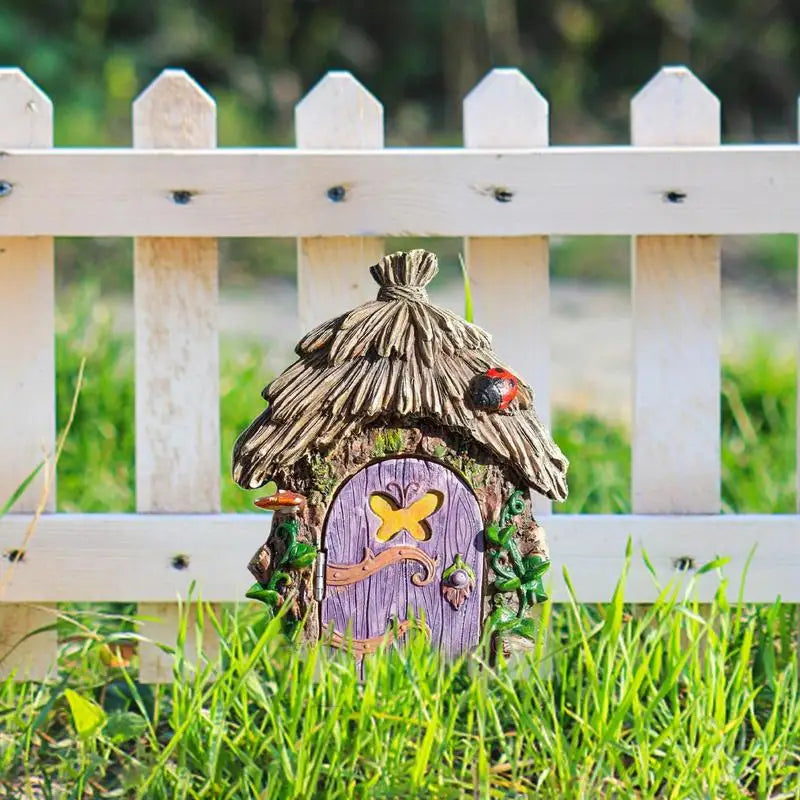 Tree Faces Decor Outdoor Mini Wood Fairy Yard House Home Decor Tabletop Ornaments For Bedroom Kids Room Living Room Child Room