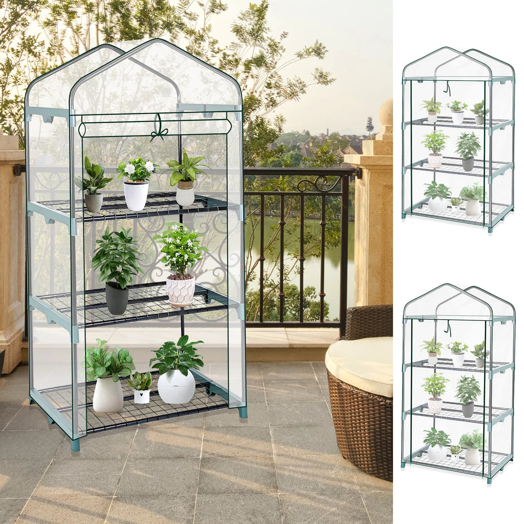 4-Tier Walk-In Garden Greenhouse | Waterproof Frost Cover
