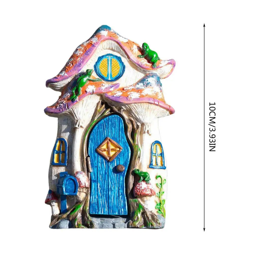 Tree Faces Decor Outdoor Mini Wood Fairy Yard House Home Decor Tabletop Ornaments For Bedroom Kids Room Living Room Child Room