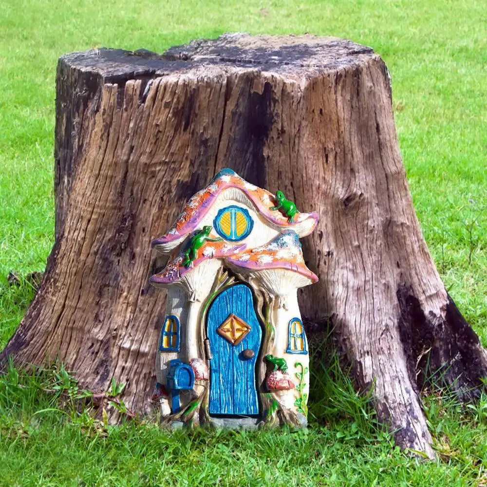 Tree Faces Decor Outdoor Mini Wood Fairy Yard House Home Decor Tabletop Ornaments For Bedroom Kids Room Living Room Child Room