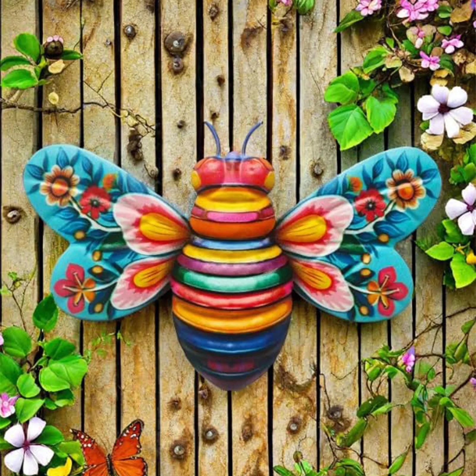 Beautiful Iron  Hanging Metal Wall Decor s Wall Art Outdoor Decoration for Courtyard Garden Kindergarten Lawn