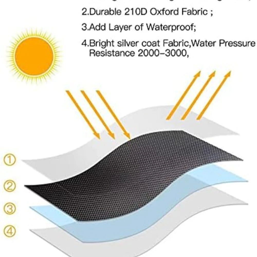 Vertical Patio Heater Cover | Waterproof & Dustproof Protector