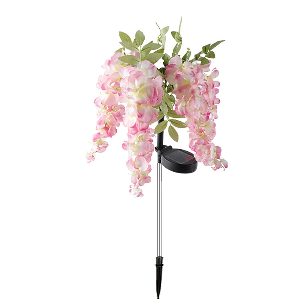 Solar Wisteria Flower Light | Patio & Landscape Decor