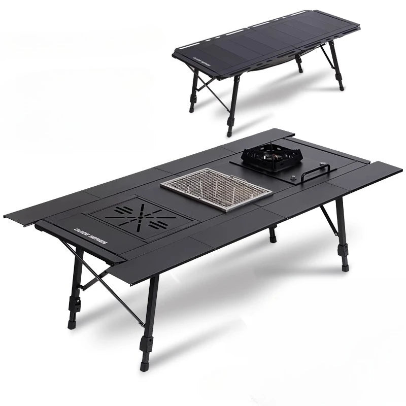 Modern Outdoor Fire Pit Dining Table | Patio & Backyard Bistro