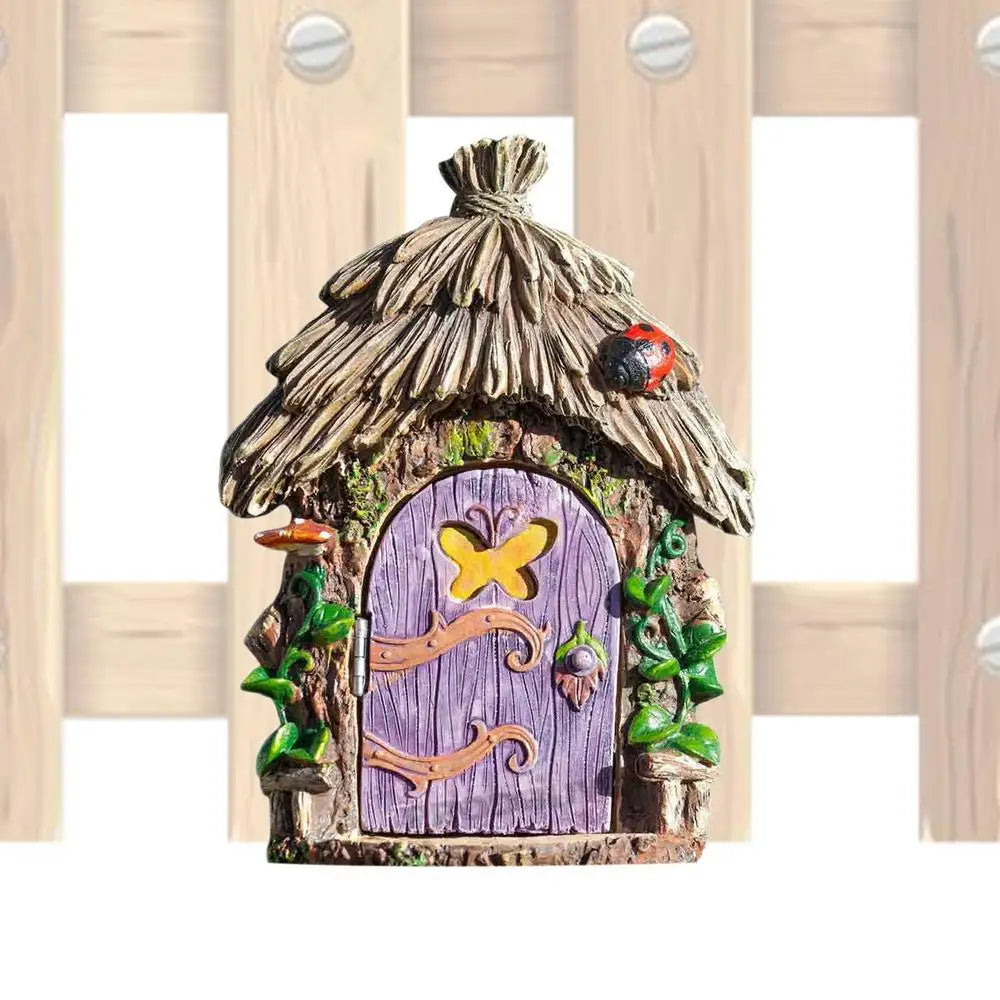 Tree Faces Decor Outdoor Mini Wood Fairy Yard House Home Decor Tabletop Ornaments For Bedroom Kids Room Living Room Child Room