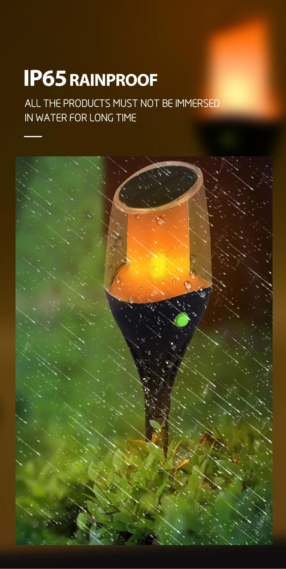 Solar LED Landscape Path Lamp | Waterproof Yard & Patio Light