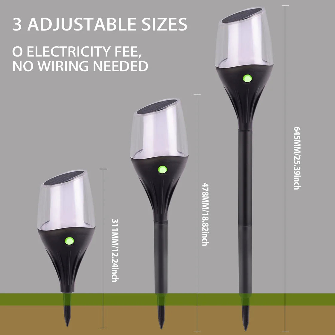Solar LED Landscape Path Lamp | Waterproof Yard & Patio Light