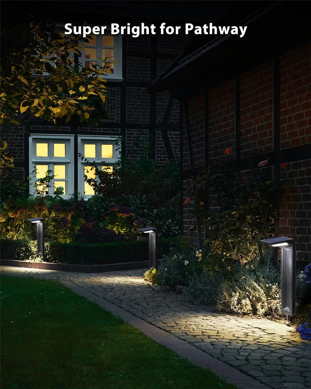 Solar Bollard Garden Light | IP65 Waterproof Pathway Lamp