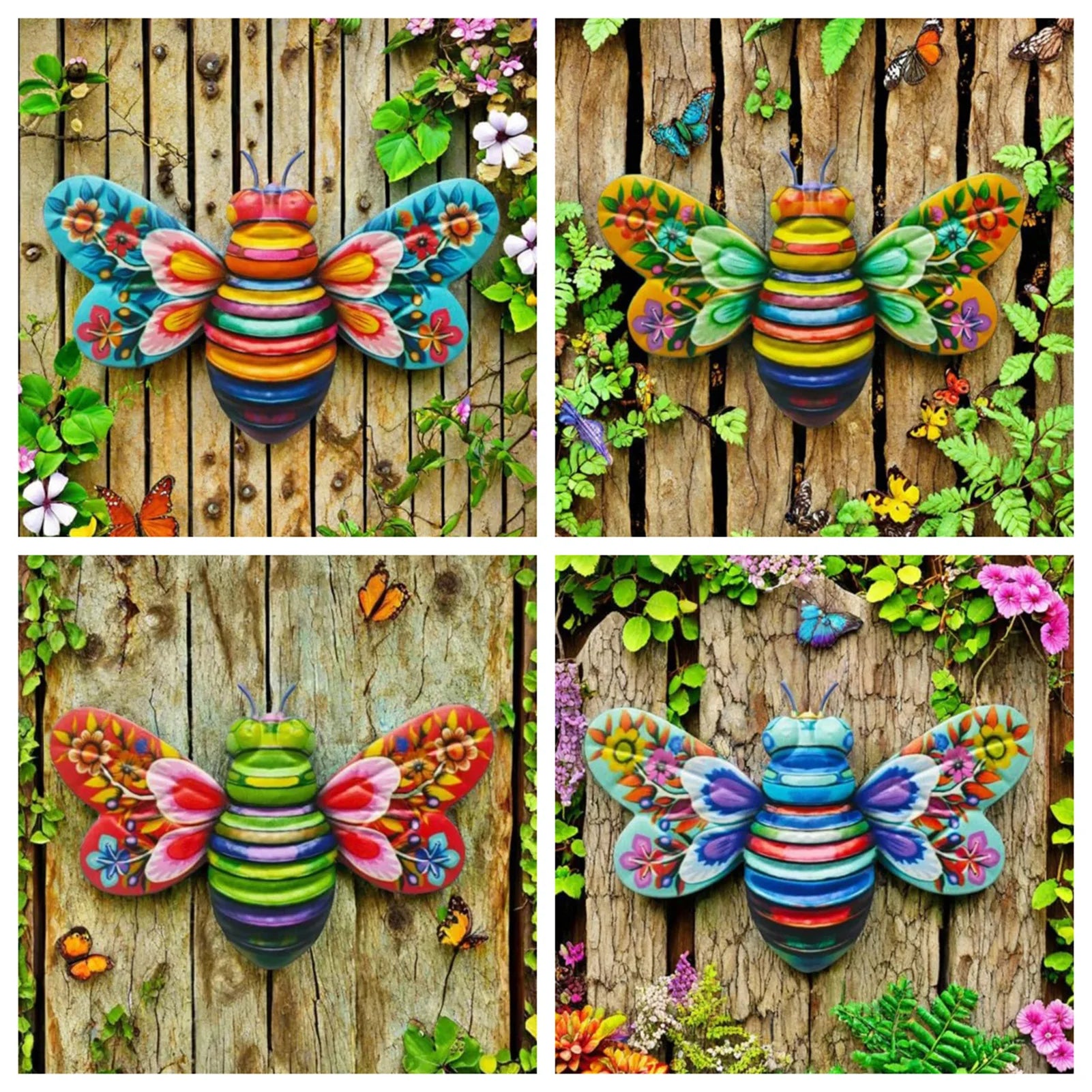 Beautiful Iron  Hanging Metal Wall Decor s Wall Art Outdoor Decoration for Courtyard Garden Kindergarten Lawn