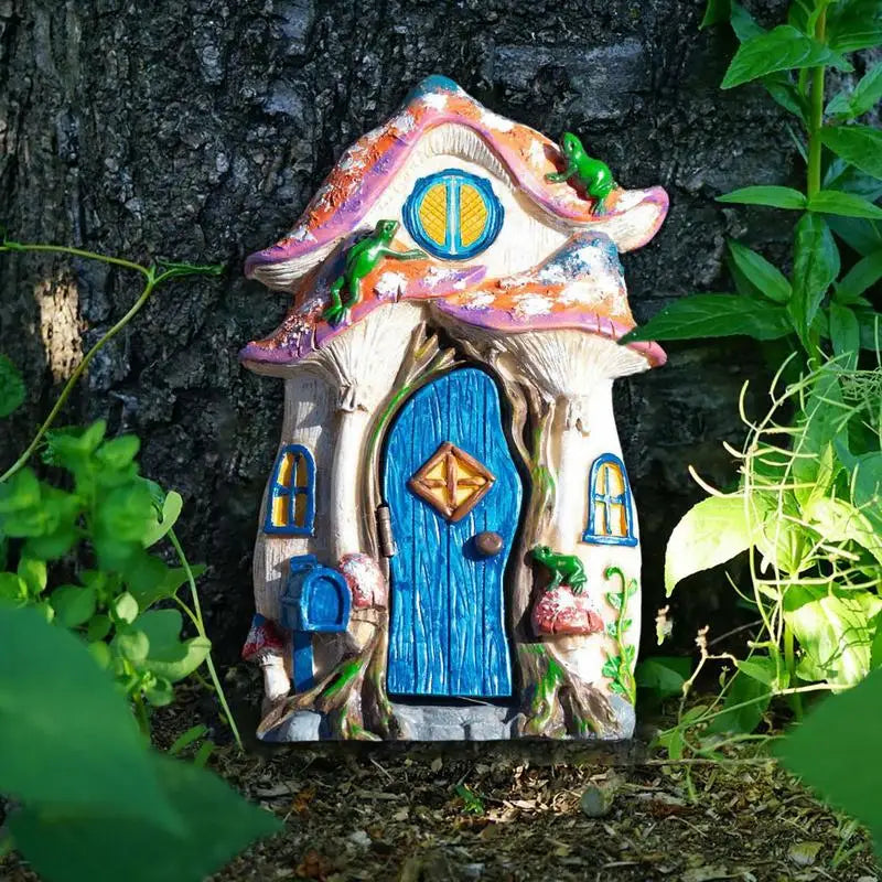 Tree Faces Decor Outdoor Mini Wood Fairy Yard House Home Decor Tabletop Ornaments For Bedroom Kids Room Living Room Child Room