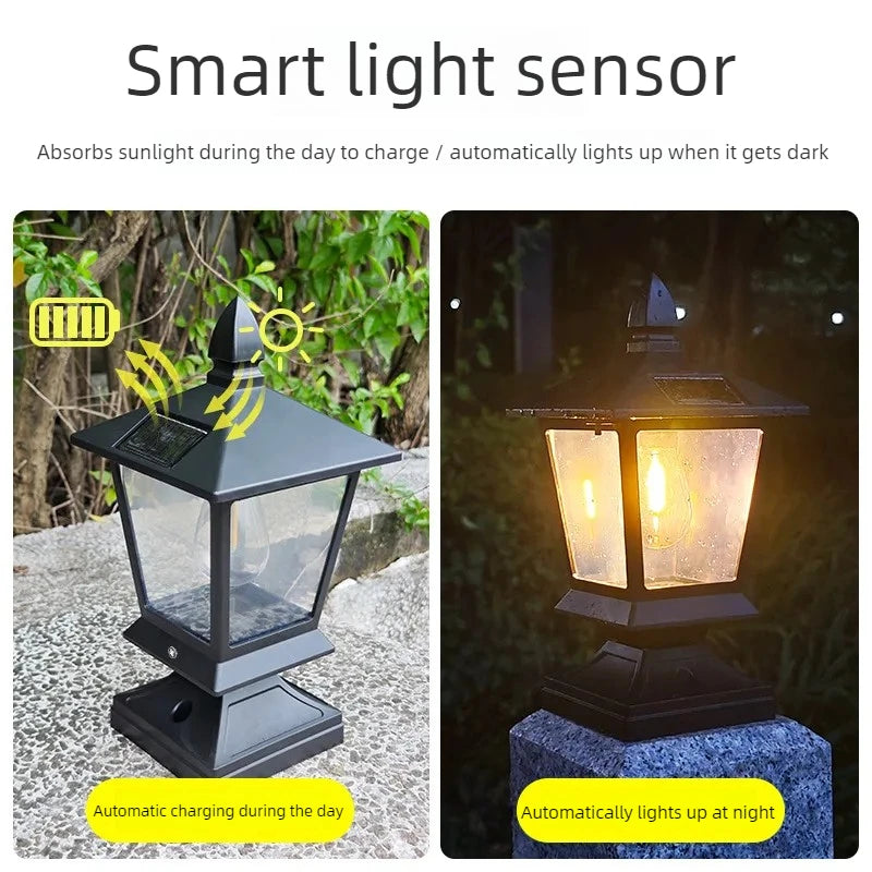 House-Shaped Solar Courtyard Lamp | Waterproof Garden Light
