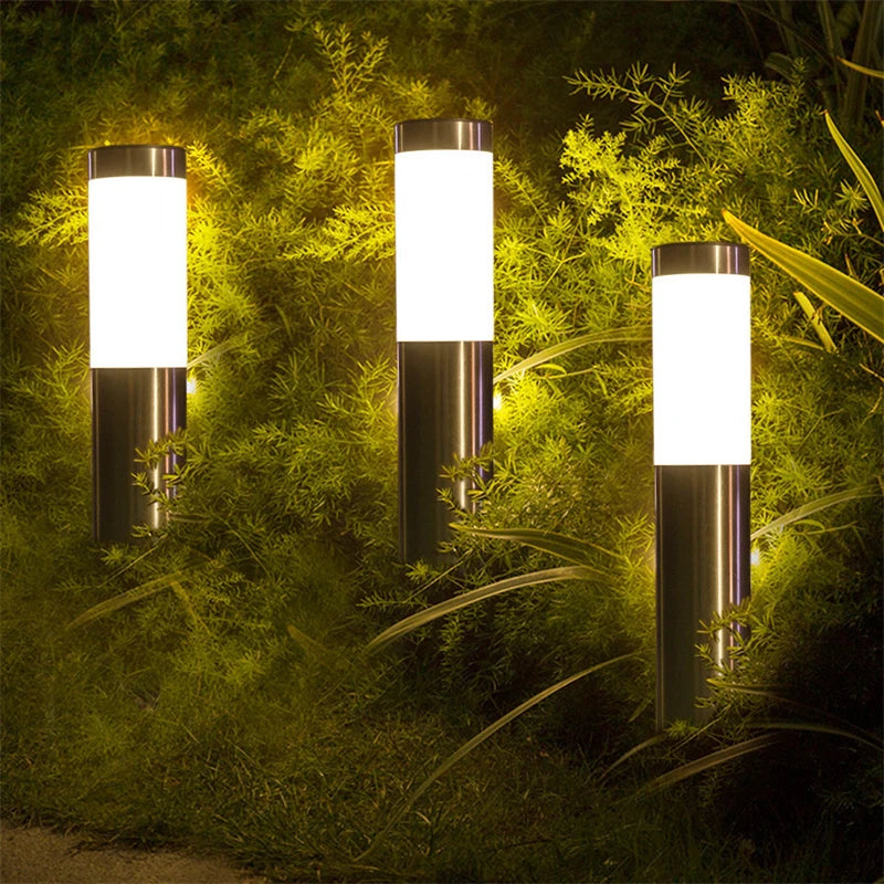 Stainless Steel Solar Path Light | Garden & Driveway Decor