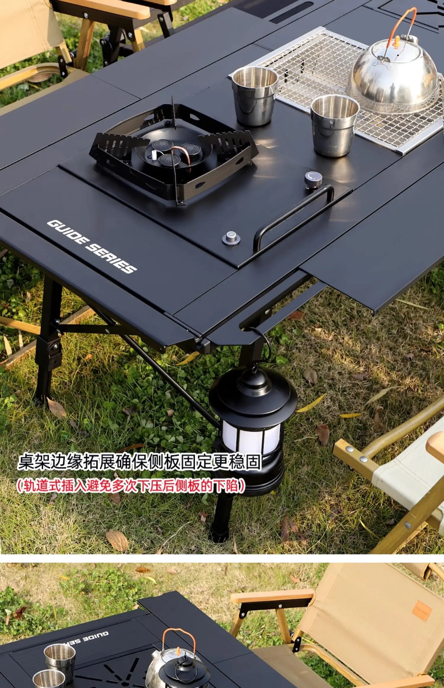Modern Outdoor Fire Pit Dining Table | Patio & Backyard Bistro