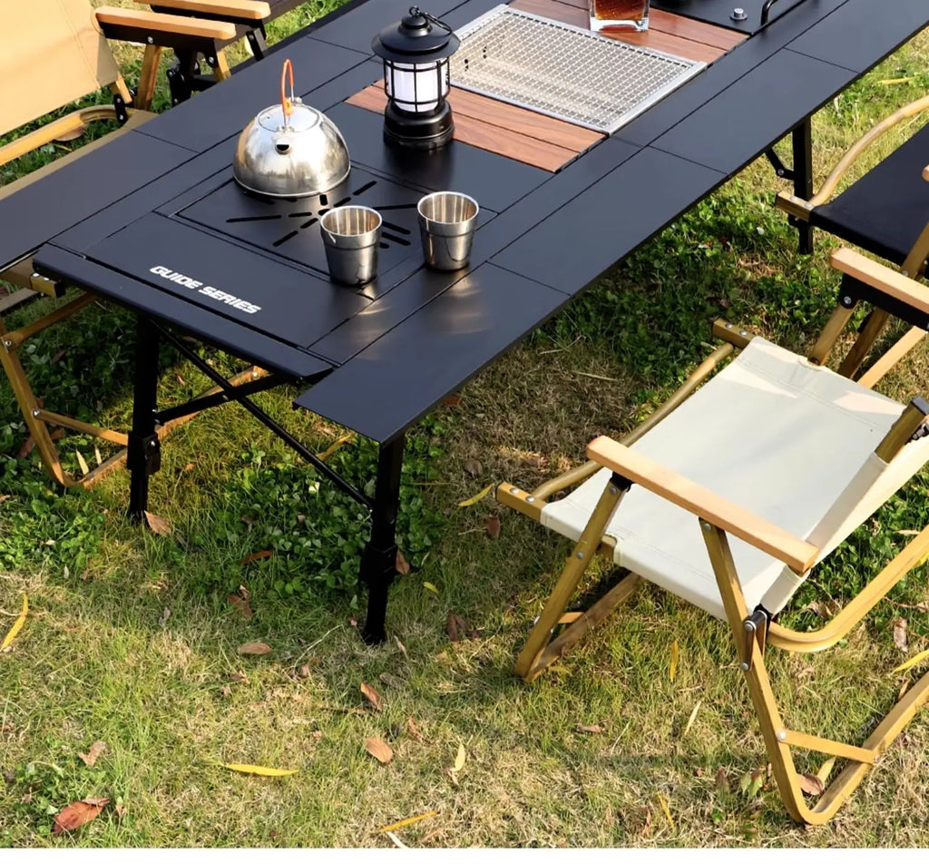 Modern Outdoor Fire Pit Dining Table | Patio & Backyard Bistro