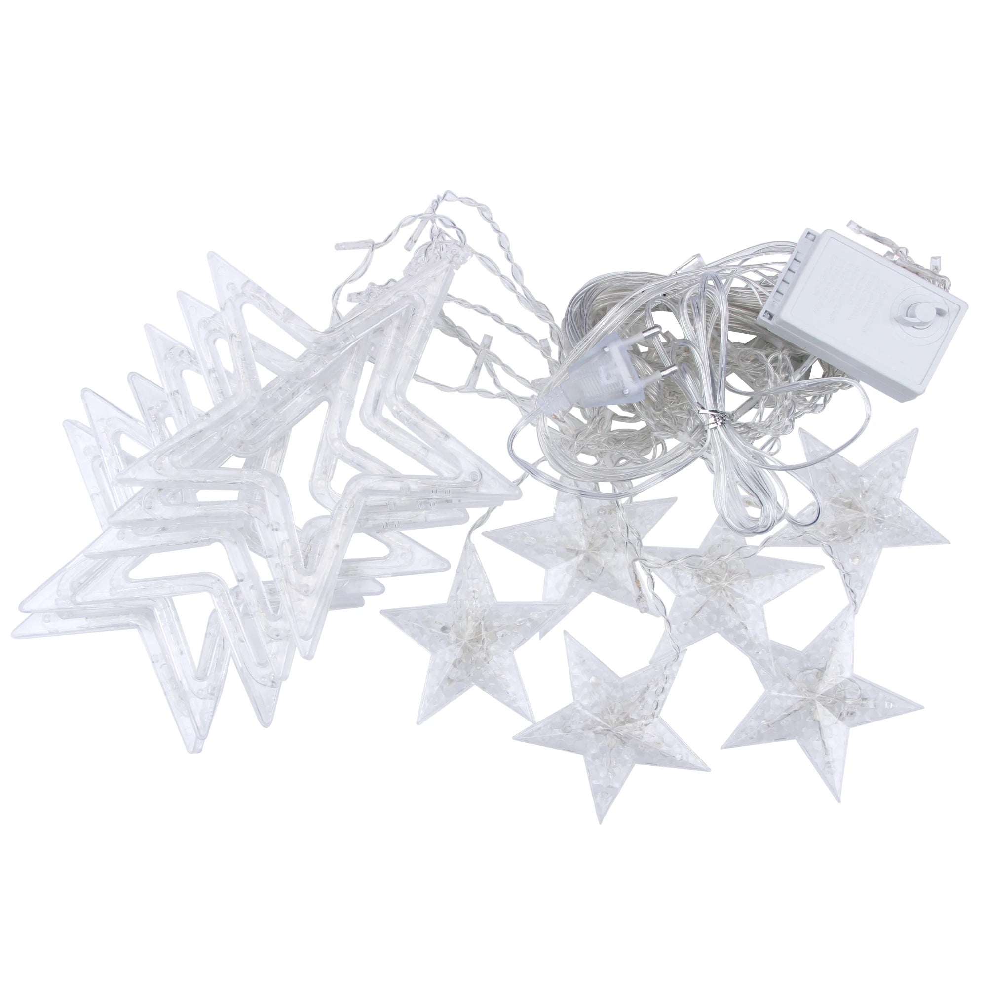 3.5M Star Curstain LED String Fairy Lights 138 LEDs Christmas Lights For Home Bedroom Window Outdoor Party Holiday Decoration