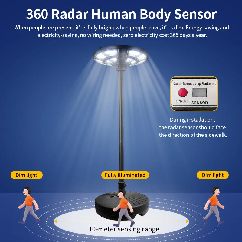 Movable Solar Garden Light | Energy-Saving Outdoor Lamp