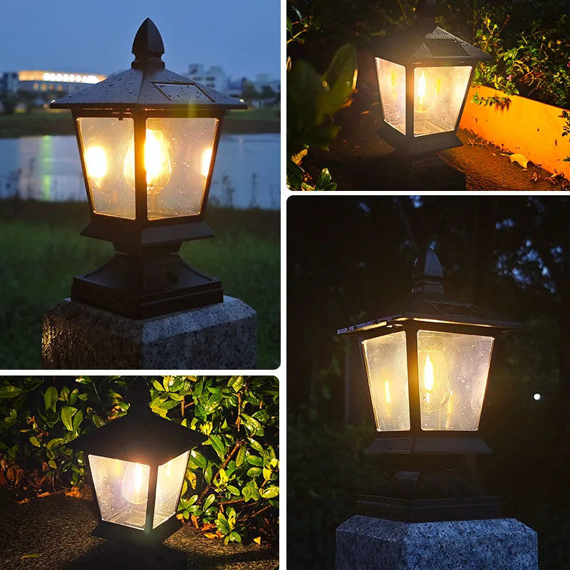 House-Shaped Solar Courtyard Lamp | Waterproof Garden Light