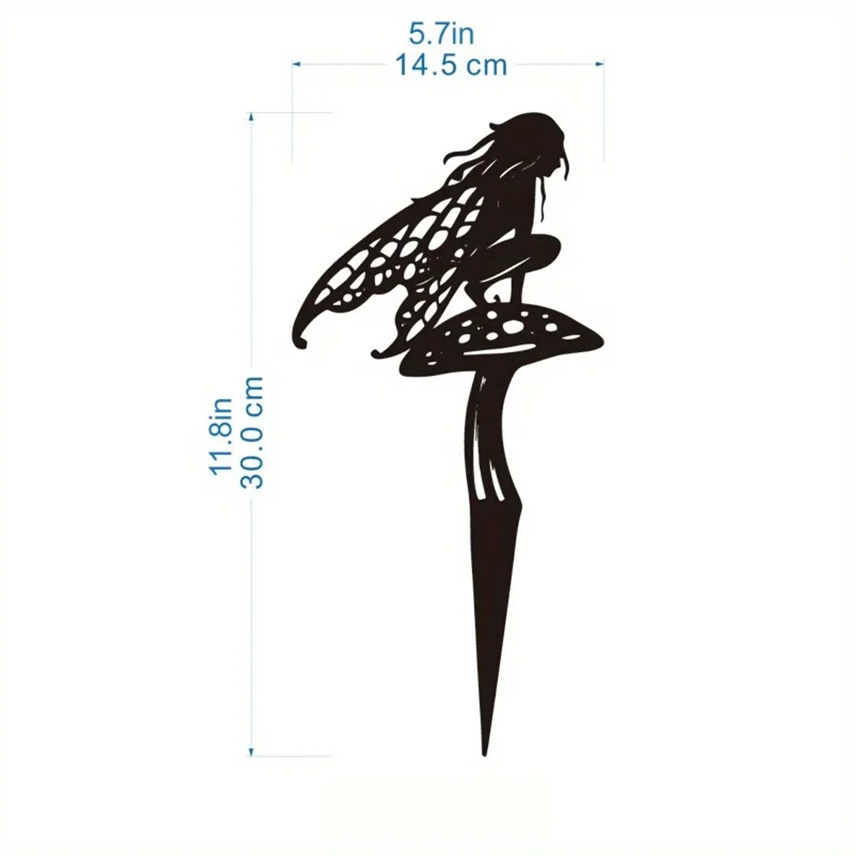 Garden Fairy Metal Sculpture | Patio & Lawn Decor