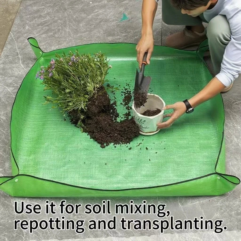 Foldable Waterproof Potting Mat | Garden Repotting & Transplanting Pad