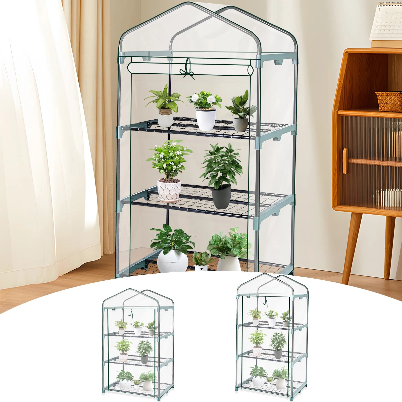 4-Tier Walk-In Garden Greenhouse | Waterproof Frost Cover