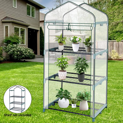 4-Tier Walk-In Garden Greenhouse | Waterproof Frost Cover